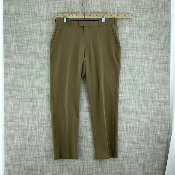 Izod Golf Pants Mens 34X30 Straight Brown 1113 - Picture 1 of 10